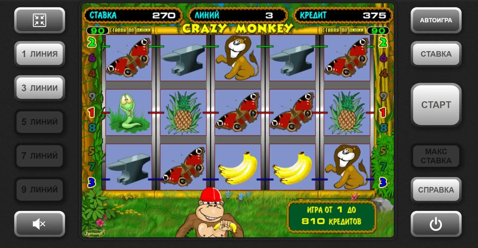 Слот Crazy Monkey Вавада